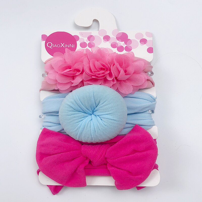 Elastic Baby Headband Set (3 Pcs)